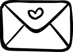 Love Letter Silhouette Svg Vector, Free Vectors File